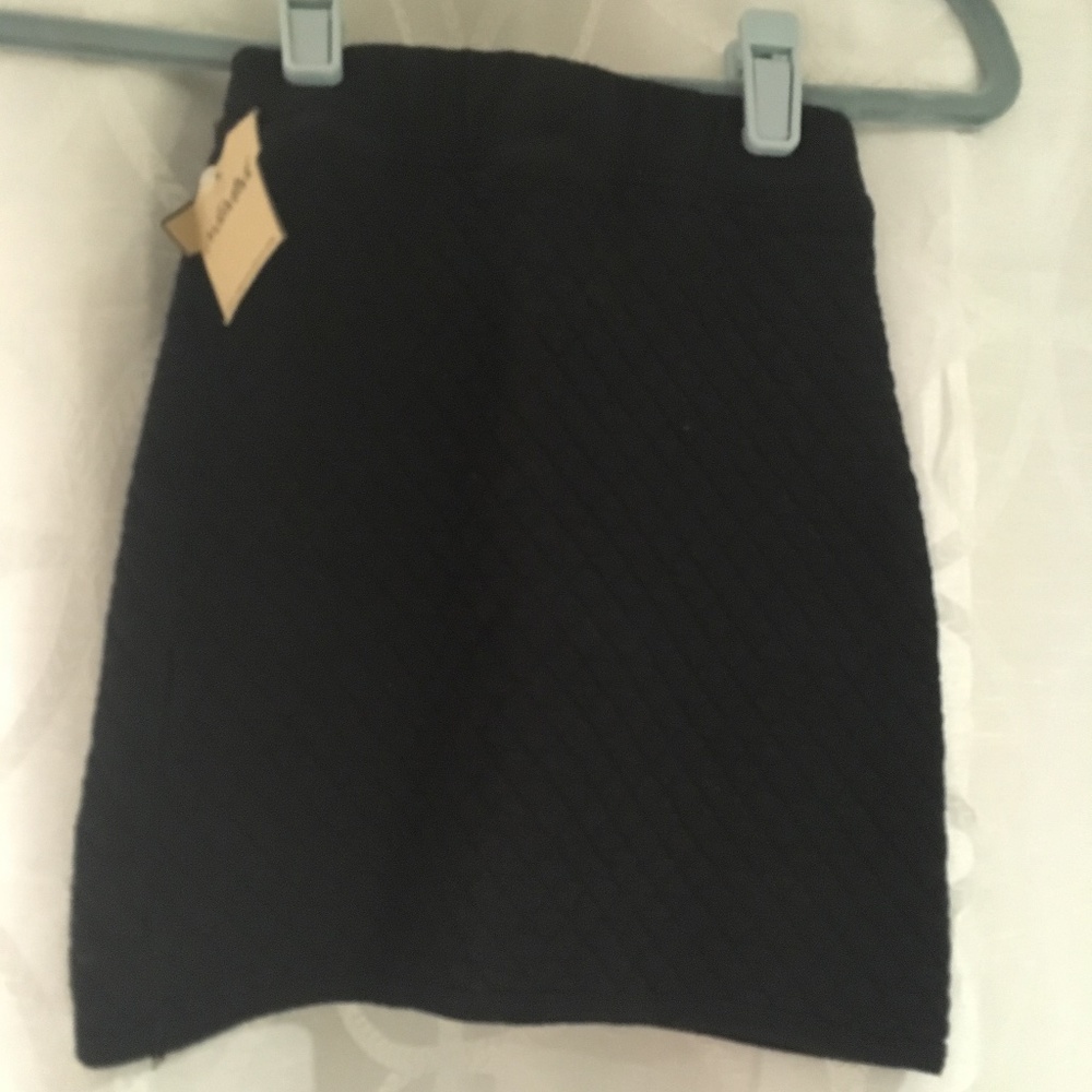 Mignone Girl's Black Brocade/Textured Skirt - Cotton & Lycra - Size 6X - NWT